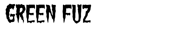 Green Fuz font preview